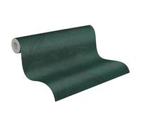 Livingwalls Non-Woven Wallpaper with Leaf Design in Green - 10,05 x 0,53 m Designer Wallpaper Made in Germany - 396543