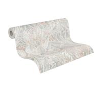 Livingwalls Palm Leaves Wallpaper in Cream, Grey, Bronze - Modern Botanical Design for Living Room - 10.05 m x 0.53 m - Made in Germany