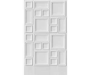 Livingwalls Photo Wallpaper 3D Effect in White, Grey - High-Quality Non-Woven Wallpaper 398211 with Motif on 3.71 m x 2.80 m - Made in Germany