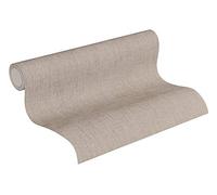 Livingwalls Plain Wallpaper Metropolitan Stories Non-Woven 10.05 m x 0.53 m Beige Made in Germany 369224 36922-4