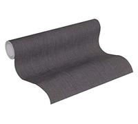 Livingwalls Plain Wallpaper Metropolitan Stories Non-Woven 10.05 m x 0.53 m Black Made in Germany 369222 36922-2