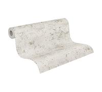 Livingwalls Plain Wallpaper New Walls A.S. Création Non-Woven Wallpaper 10.05 m x 0.53 m Grey Made in Germany 374292 37429-2