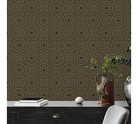 Livingwalls Premium Wall 2 389682 Graphic Wallpaper Black Gold Non-Woven Wallpaper 10.05 m x 0.53 m Made in Germany