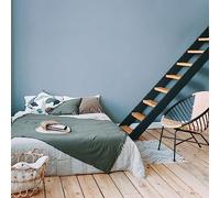Livingwalls Travel Styles Non-Woven Wallpaper - Colour Textured Wallpaper in Blue - Scandinavian Wall Wallpaper for Different Rooms in 10.05 m x 0.53 m