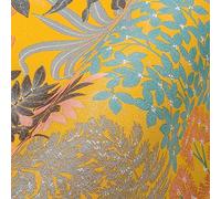 Livingwalls Travel Styles Non-Woven Wallpaper - Wild Flower Wallpaper in Yellow and Black - Stylish Wallpaper for Various Rooms in 10.05 m x 0.53 m