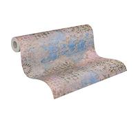 Livingwalls Vintage Wallpaper Metropolitan Stories 2 A.S. Création Non-Woven 10.05 m x 0.53 m Beige Blue Brown Made in Germany 378581 37858-1