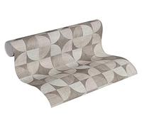 Livingwalls Vintage Wallpaper Metropolitan Stories Non-Woven Nils Olsson - Copenhagen 10.05 m x 0.53 m Grey Made in Germany 369133 36913-3