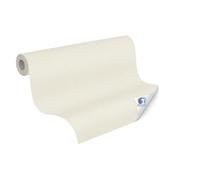 Livingwalls Wallpaper DESIGNDROP - precovered Non-Woven Wallpaper in Beige, Cream - 10,05m x 0,53m - Plain Wallpaper for Various Rooms - 785751