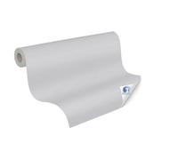 Livingwalls Wallpaper DESIGNDROP - precovered Non-Woven Wallpaper in Solid Colour in Light Grey - 10,05m x 0,53m - Plain Wallpaper for Various Rooms - 784992