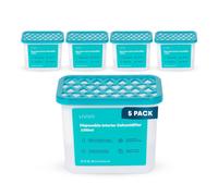 LIVIVO 1000ml Disposable Dehumidifiers for Damp Mould 5 Pack in Blue LIVIVO Blue 1000ml