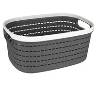 LIVIVO 14L Plastic Woven Effect Storage Basket Kovan- Stackable BPA Free Multipurpose Organiser Bins For Kitchen, Bathroom, Living Room, Bedroom, Desk, Makeup, Cosmetics, Home & Office (Medium)