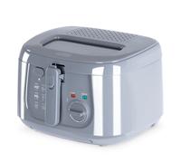 LIVIVO 2.5L Deep Fat Fryer - Electric Chip Fryer with Non-Stick Coating, Viewing Window, Built in Odour Filter and Removable Lid for Easy Cleaning - Compact Deep Fat Fryers Easy Clean - Grtey