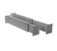 LIVIVO 2 x Adjustable Plastic Drawer Dividers - Expandable Storage in Grey | Size: Medium LIVIVO Grey M