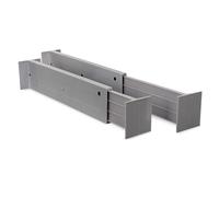 LIVIVO 2 x Adjustable Plastic Drawer Dividers - Expandable Storage in Grey | Size: Medium LIVIVO Grey M
