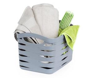 Livivo 22L Plastic Storage Baskets With Handles