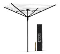 LIVIVO 4 Arm Rotary Airer 45M Cover & Spike Black