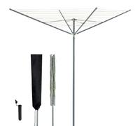 Livivo 45M 4-Arm Rotary Clothes Airer Round Arms