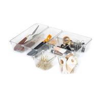 Livivo 6-Piece Drawer Desk Fridge Organiser Set In Clear Clear One Size