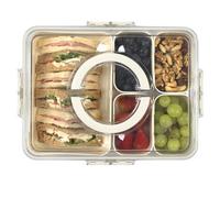 LIVIVO 5 Tray Snack Organiser Box Food Container