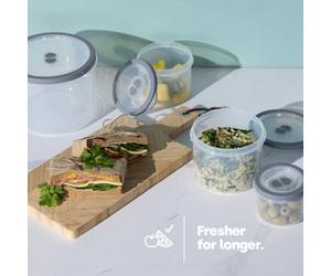 Livivo Airtight Mixed Round Containers - Set Of 5