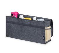 LIVIVO Car Boot Organiser Bag with Flip Cover - Durable Storage Case Tool Bag Carpet Solution - Foldable Tools Organiser with Secure Fastening and Side Pockets - Suitable for All Vehicles