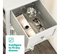 Livivo Clear Plastic Drawer Organiser - Set Of 4