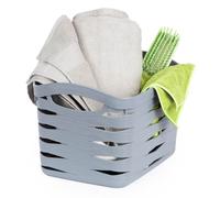 LIVIVO Compact Plastic Storage Baskets in Grey | Size: Medium LIVIVO Grey M