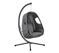 Livivo Dark Grey Metal Hanging Egg Chair