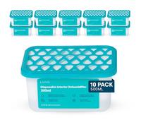 LIVIVO Dehumidifiers Disposable for Home 500ml - 10-Pack Moisture Absorber | Condensation Absorbers for Windows, Moisture Absorber, Mould Damp Trap - Interior Dehumidifier for Home Wardrobe and Bathroom
