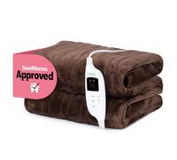 LIVIVO Electric Heated Blanket in Chocolate | Size: 130 cm x 160 cm LIVIVO Chocolate 130 cm x 160 cm