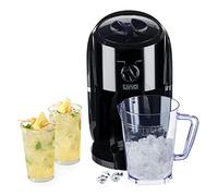 LIVIVO Electric Ice Crusher - Powerful Slush Machine with Stainless Steel Blades, Removable 1L Hopper & Ice Scoop - Ideal for Snow Cones, Slushies, Cocktails, Frappes, Iced Tea & More (Black)
