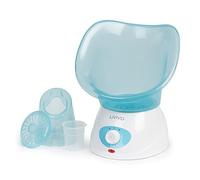 LIVIVO Face Spa Facial Steamer and Nasal Steam Inhaler Set - 2-in-1 Aromatherapy Sauna for Sinus, Cold & Flu Relief and Deep Cleansing Face Steamer with Dual Nose Cones (Blue)