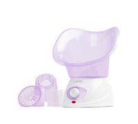Livivo Facial Spa Steamer Purple Face Inhaler W/ Aromatherapy Diffuser Dual Nose Cones & Adjustable Settings For Deep Cleansing
