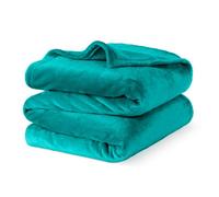 Livivo Flannel Fleece Blanket - Super Soft Throw, Cosy Fluffy Warm Solid Bed Couch Blanket Versatile Microfiber Blanket - King