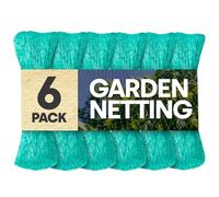 LIVIVO Garden Netting Set of 6 - Garden Netting Mesh for Plants, Fruit, Vegetable Patch, Grass, Seeds, Pond Cover - Plant Net Garden Mesh Netting (2m x 10m)