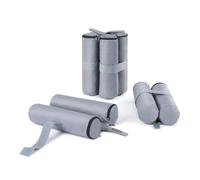 LIVIVO Gazebo Weights Sand Bags Set of 4 for Gazebo Legs Water Resistant Heavy Duty Grey with Velcro Straps in Light Grey