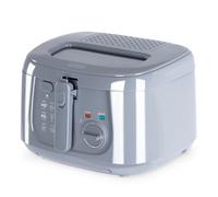 LIVIVO 2.5L Deep Fat Fryer - Electric Chip Fryer with Non-Stick Coating, Viewing Window, Built in Odour Filter and Removable Lid for Easy Cleaning - Compact Deep Fat Fryers Easy Clean - Grtey