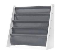 Livivo Grey Kids Bookshelf 4 Tier Sling Book Storage Rack