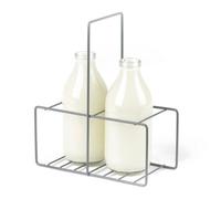 Livivo Grey Wire Bottle Holder For Milk Water And Wine