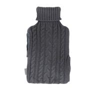 LIVIVO Handwarmer Hot Water Bottle - Grey Knit in Dark Grey
