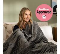 Livivo Heated Electric Over Blanket Cool Grey