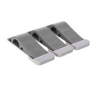 LIVIVO Premium Quality Heavy Duty Door Stopper Wedges with Holder Non Scratch Non Slip Jammer Ideal for Home Office (Grey)