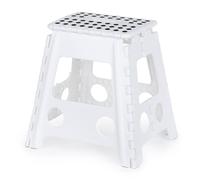 Heavy Duty Folding Step Stool 15" LIVIVO White One Size
