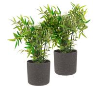 Livivo Indoor Plant Pots, Set Of 2, 18Cm - Grey