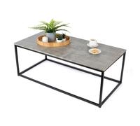 LIVIVO Industrial Concrete Effect Coffee and Side Table Metal Frame