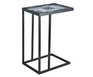 Livivo Kavic Glass Sofa Side Table -