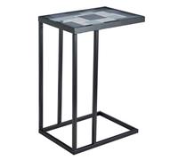 Livivo Kavic Industrial Glass Side Table