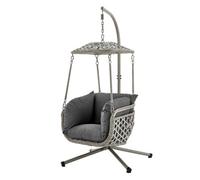Livivo Kira Rattan Canopy Swing Chair