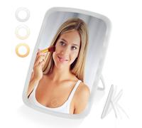 LIVIVO LED Makeup Mirror Rechargeable 3 Light Modes in White LIVIVO White