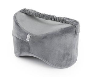 Livivo Leg Pillow Grey Memory Foam Knee Pillow For Side Sleepers Pain Relief With Washable Cover Strap Grey